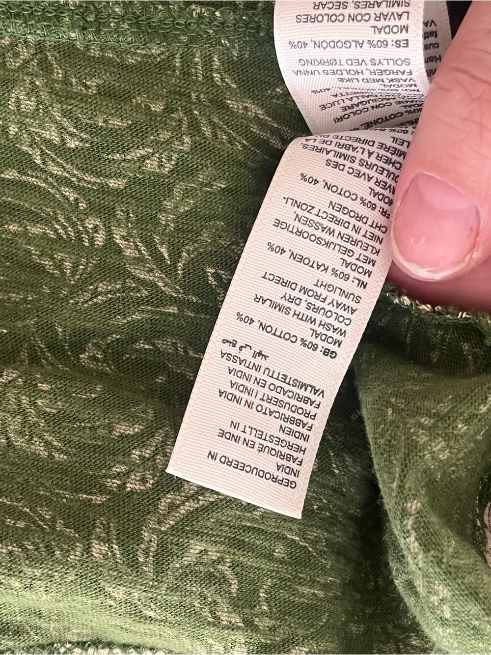 Fat Face Green and Cream Floral Dress size 2 - Picture 6 of 6